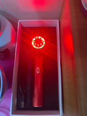 Electric Vibration Massage Comb with Red Light Therapy